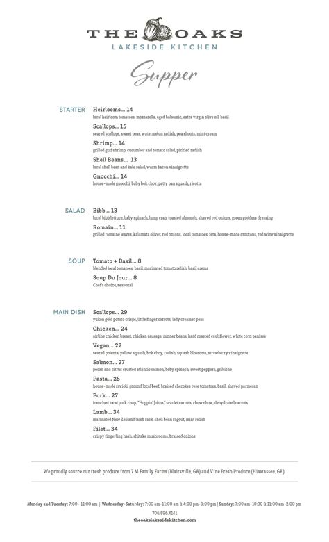 The Oaks Lakeside Kitchen - The Ridges Resort