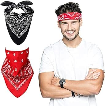 Buy BISMAADH Paisley Bandanas, Pirate Head Scarf, Hair Bandanas for Men ...