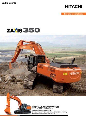 ZX350LC-5 - Hitachi Construction Machinery Europe - PDF Catalogs ...