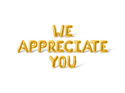 Letter Balloons - WE APPRECIATE YOU 16" Inch Alphabet Letters Foil ...
