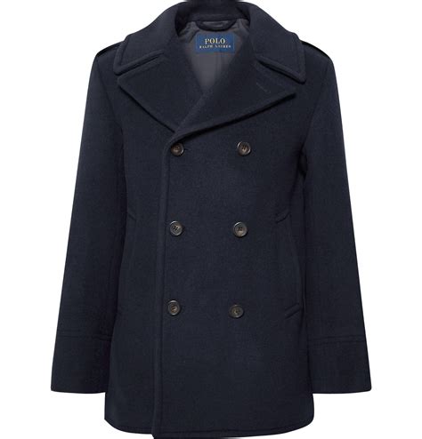 Polo Ralph Lauren - Wool-Blend Peacoat - Blue Polo Ralph Lauren