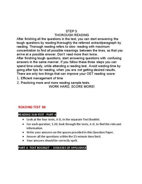 Diseases OF Affluence - Immune disese - STEP 3. THOROUGH READING After ...