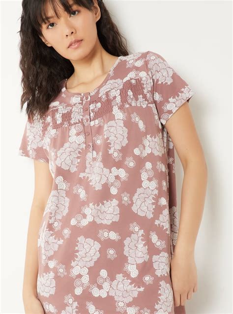 Buy Women Printed Nightgown Online at just Rs. 849.0 - 1000016198594 ...