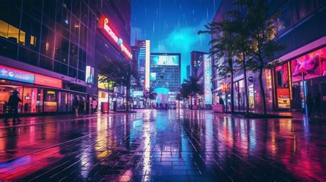 Rain Night City 的图像结果