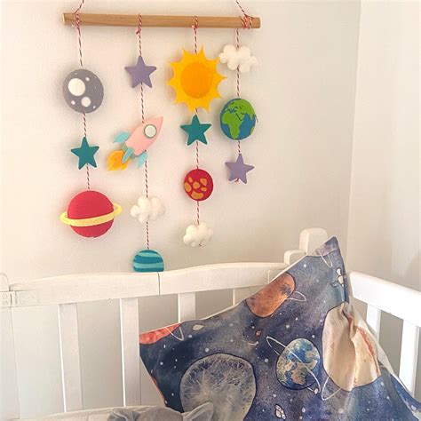 Baby Nursery Solar System Wall Mobile Hanging Décor For Kids Baby ...
