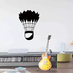 Buy GADGETS WRAP Classic Badminton Sports Art Wall Sticker for Home ...