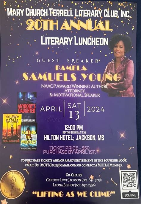 20th Annual Literary Luncheon: Guest Speaker Pamela Samuels Young ...