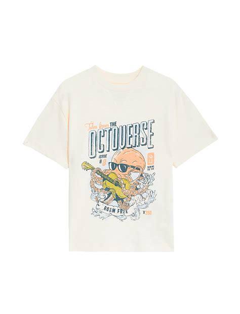 Buy Pure Cotton Print T-Shirt (2-8 Yrs) at Marks & Spencer