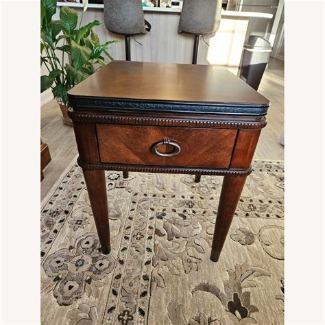 Raymour & Flanigan - Large Sofa Side Table - AptDeco