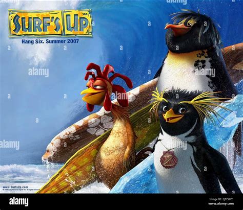 CHICKEN JOE, CODY MAVERICK, GEEK, SURF'S UP, 2007 Stock Photo - Alamy