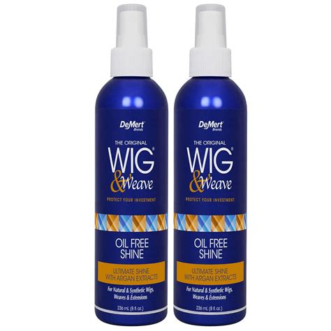 Amazon.com : Demert Wig & Weave Oil Free Shine Hair Spray with Argan ...