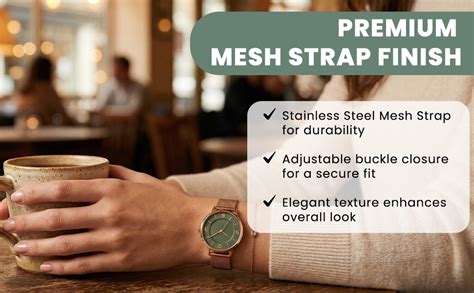 Buy ON TIME OCTUS Stylish Dial Rose Gold Color Mesh Chain Strap Analog ...