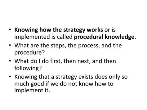 Image result for Procedural Knowledge Examples