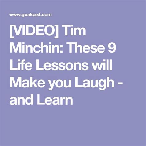 Image result for Tim Minchin Life Lessons