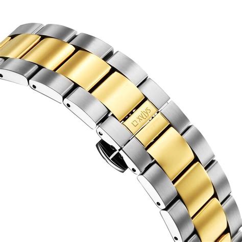 Buy Online Xylys Automatic Analog with Date Black Dial Two Toned ...