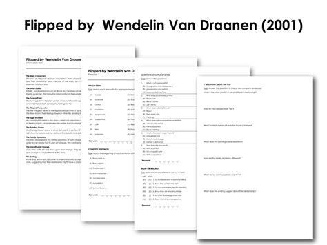 Flipped by Wendelin Van Draanen (2001) | Made By Teachers