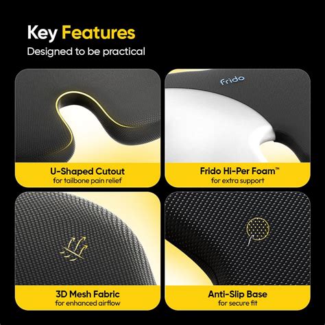 Frido Ultimate Car Wedge Seat Cushion – PockyDoc