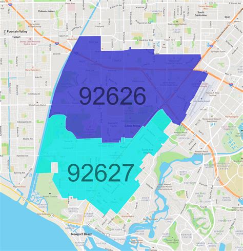 Costa Mesa Zip Code