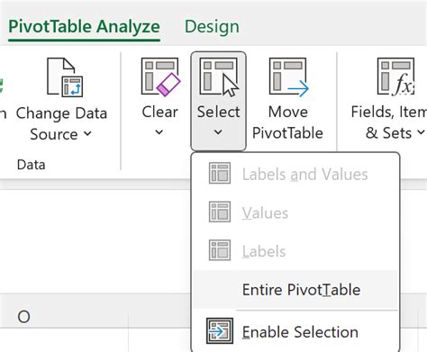 Image result for +Remove PivotTable Excel