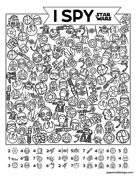 Printable I Spy - Free coloring pages to print