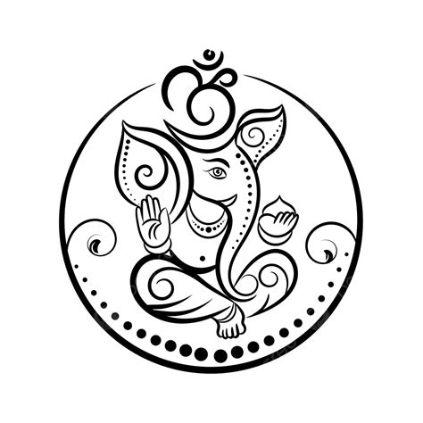 Om Ganesh Artwork PNG, Vector, PSD, and Clipart With Transparent ...