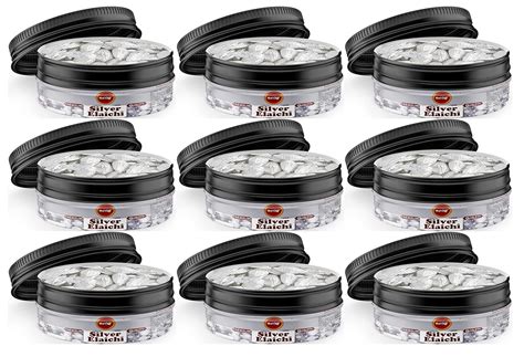 RED CLIFF Pure Silver Coated Elachi, Silver Varq Coated, Grade A Plus ...