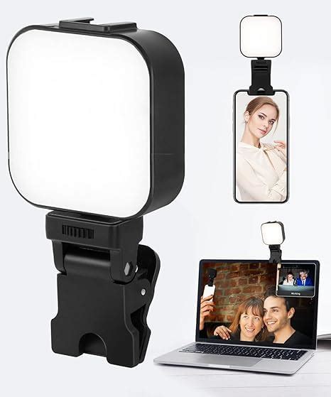 Daumi 64 LED Selfie Light - 3 Lighting Mode Mini Portable Clip on Fill ...