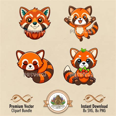 Red Panda Clipart
