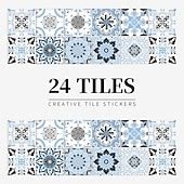 24pcs Creative Kitchen Bathroom Living Room Self-adhesive Wall Stickers ...