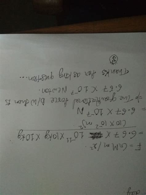 Calculate the force of attraction between two balls each of mass 1 kg ...