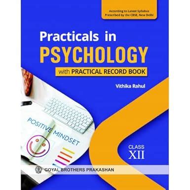 Project Work in Psychology with Project Record Book for Class XII ...