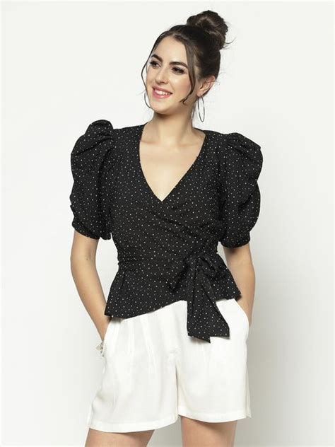 Buy Stylish Women Polka Dots Tops Collection At Best Prices Online