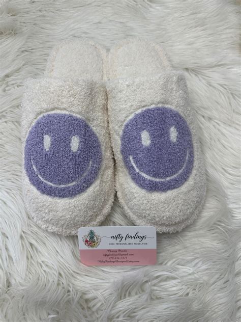 Smiley Face Happy Slippers Luxury Plush Smiley Face Slippers Hot Pink ...