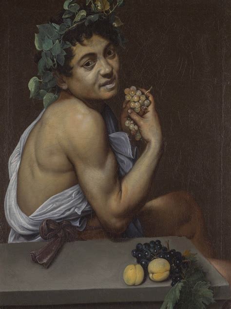 Caravaggio Self Portrait As Bacchus