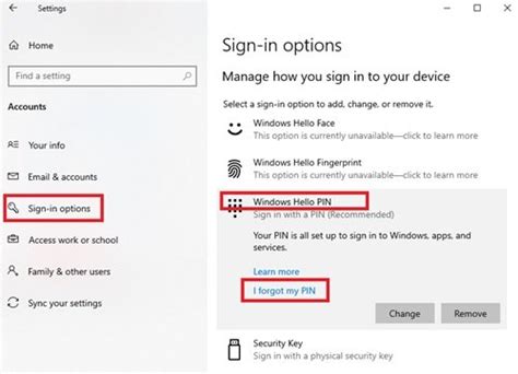 Image result for Windows Pin Reset