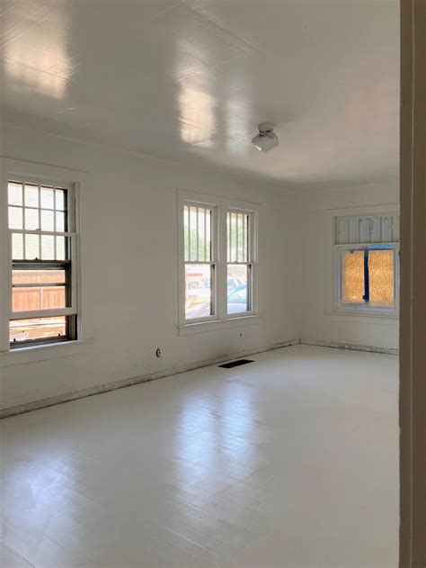 Painted White Wood Floor