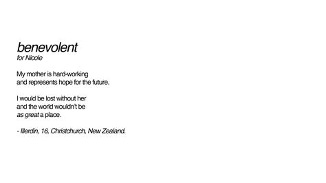 She is BENEVOLENT - She Is Not Your Rehab