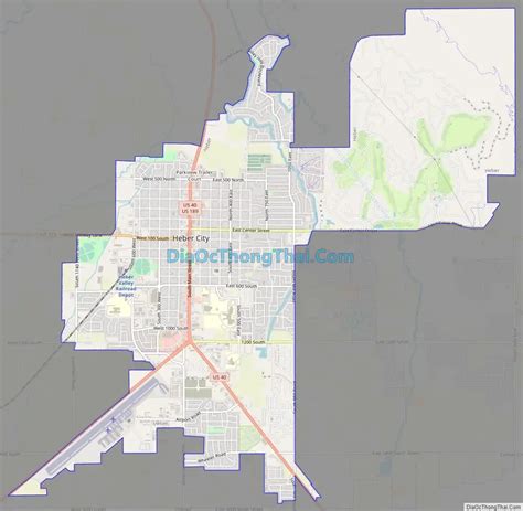Map of Heber city, Utah - Thong Thai Real