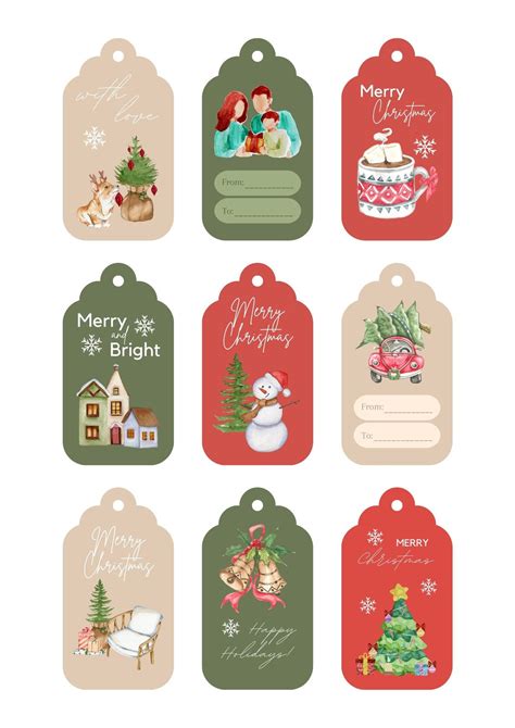 Christmas Printable Gift Tags Free - FREE Printable A-Z
