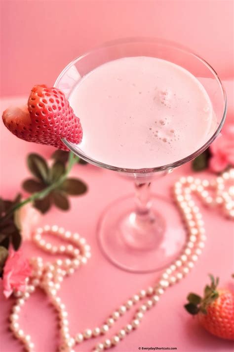 Strawberries and Cream Martini - Everyday Shortcuts