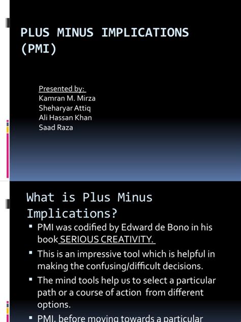 Image result for Plus/Minus Implications Problem Solving