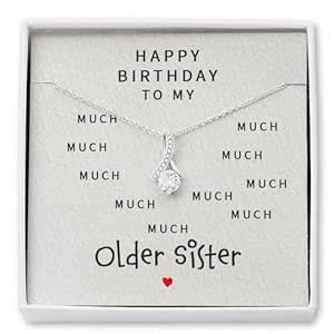 Buy rakva 925 Sterling Silver Gift Sister Necklace, Happy Birthday To ...