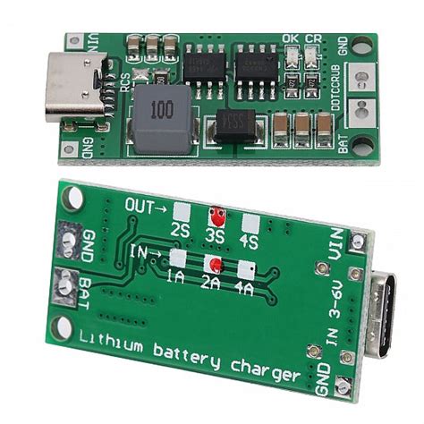 3S-2A |18650 Polymer Lithium Ion Charger Type C to 3S 8.4V 2A Booster ...