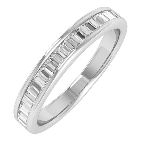 3/4 Carat Diamond Wedding Band Ring in 10K Gold (Ring Size 7.25 ...