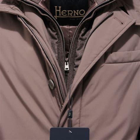0919AC giubbotto uomo HERNO SUB-ZERO 2 IN 1 tortora dove grey jacket men