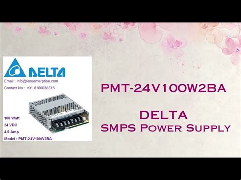 DELTA Power Supply - PMT-24V35W2BA Delta Switch Mode Power Supply ...