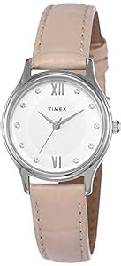 TIMEX Classics Analog Watch for Women with Silver Round Dial & Pink ...