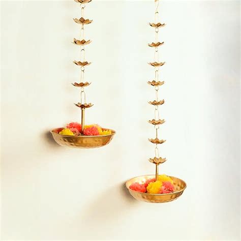 Beautiful Handcrafted Decorative Metal Latkan Urli Rangoli Bowls for T