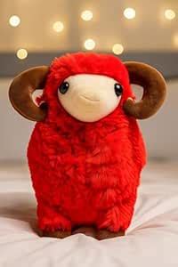 Buy Prime Nest Sheep Soft Toy | Cute Sheep Toy | Red Plush Sheeps for ...