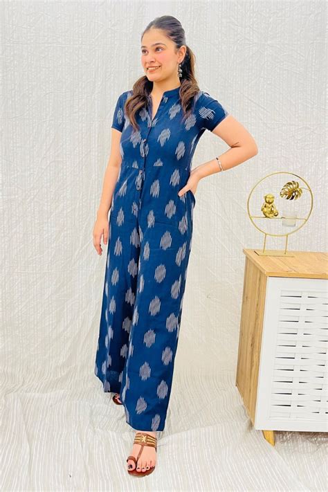 NAVY IKAT JUMPSUIT – Bohemian Dream